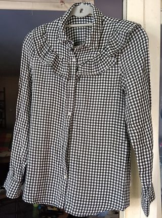 camisa cuadros, manga larga 