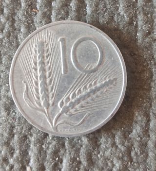 Moneta 10 lire 1954