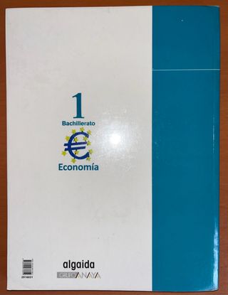 Libro Economía 1 Bachillerato Algaida
