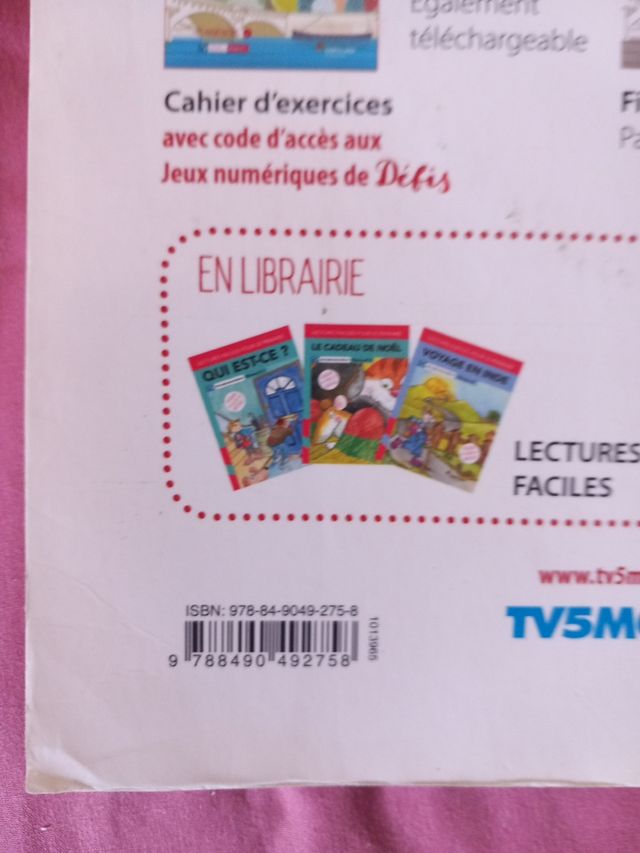 Cuaderno libro francés 2 eso Santillana