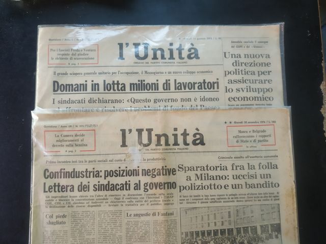 Quotidiani l'unità