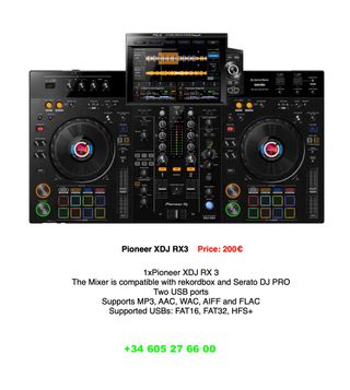 Alquiler equipo DJ y Altavoces Marbella