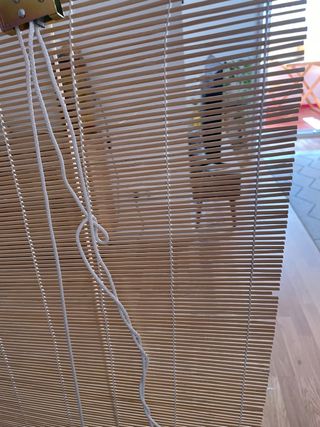 Persiana enrollable de bambú 100x210