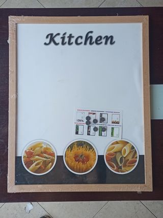 Pizarra de notas magnética de cocina nueva