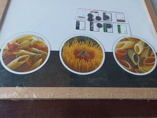 Pizarra de notas magnética de cocina nueva