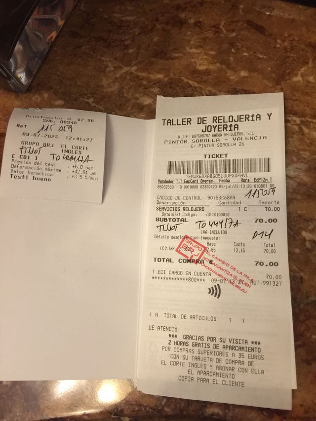 Reloj TISSOT WACH PRS.516