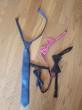 pack pajaritas y corbata niño