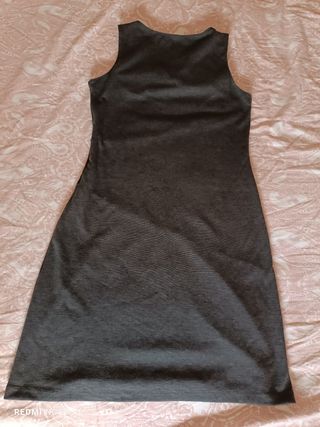 Vestido negro y gris