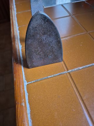 Plancha hierro fundido antigua