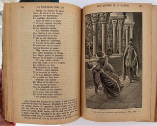 Don Quijote de la Mancha - Libro antiguo 1916