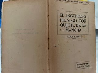 Don Quijote de la Mancha - Libro antiguo 1916