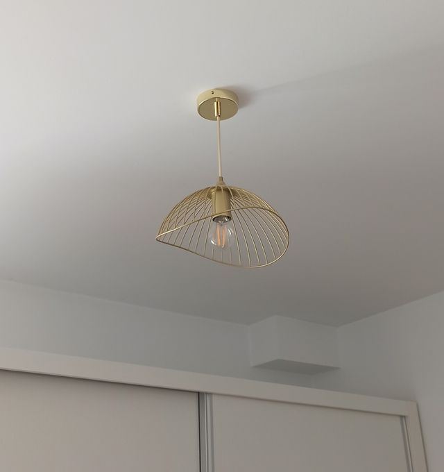 Lampada vintage in stile oro