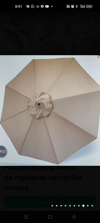 tela sombrilla de terraza de repuesto