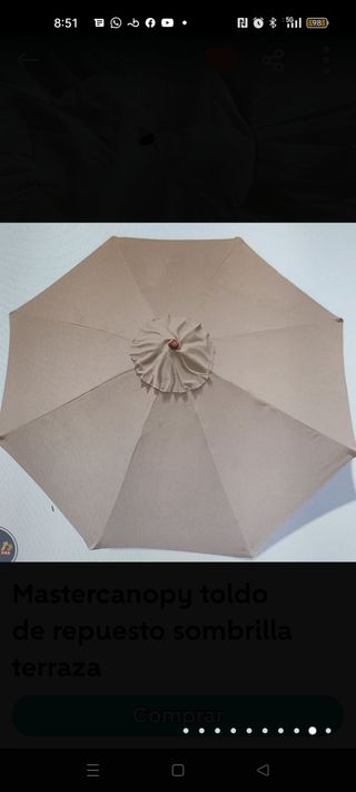 tela sombrilla de terraza de repuesto