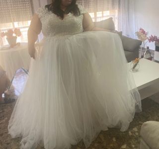 Vestido de novia talla grande