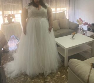 Vestido de novia talla grande