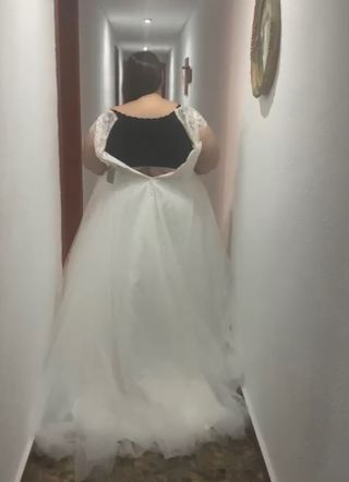 Vestido de novia talla grande