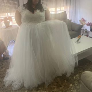 Vestido de novia talla grande