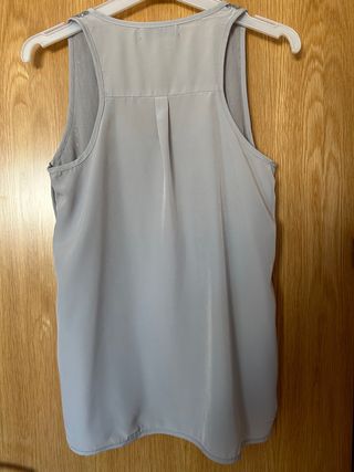 Blusa Top gris lentejuelas