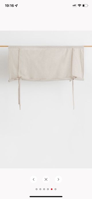 Estor enrollable con lino