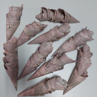 Coni per lancio del riso