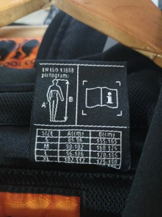 chaleco airbag touring trail negro T.M / T.L