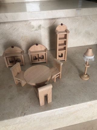 Conjunto sala estar casita de muñecas