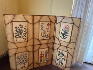 BIOMBO MADERA MACIZA PINTADO