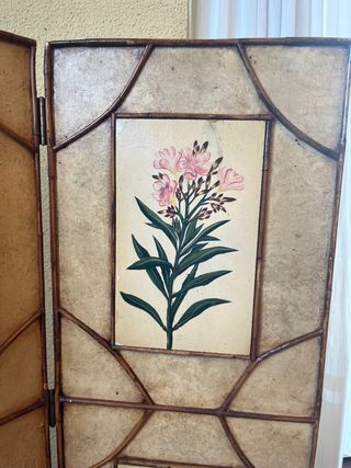 BIOMBO MADERA MACIZA PINTADO