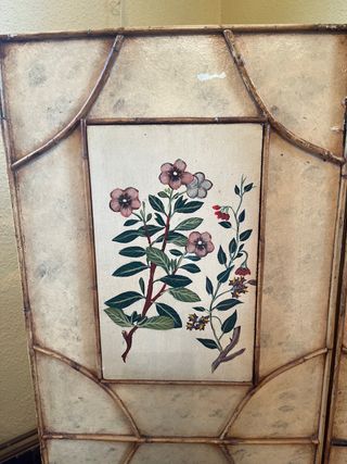 BIOMBO MADERA MACIZA PINTADO