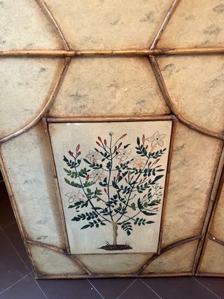 BIOMBO MADERA MACIZA PINTADO