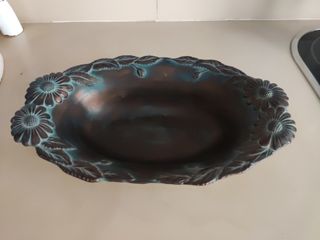 Centro de mesa efecto bronce