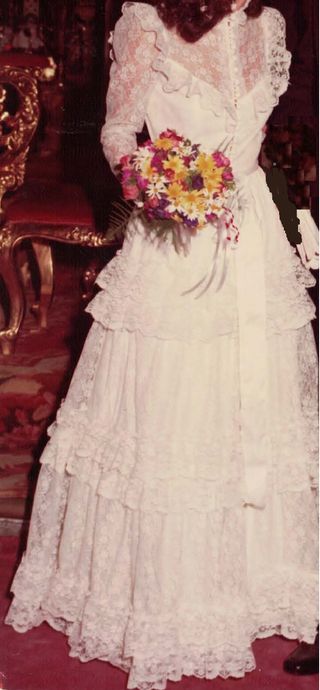 Traje de novia años 80