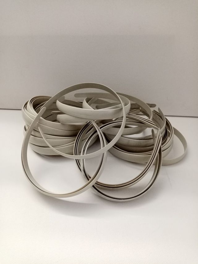 Lote 35 diademas para forrar de 15mm.