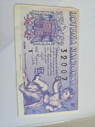 Décimo de lotería coleccionistas