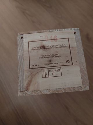 Caja madera vino AALTO