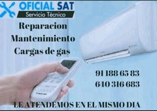 carga de gas aire acondicionado