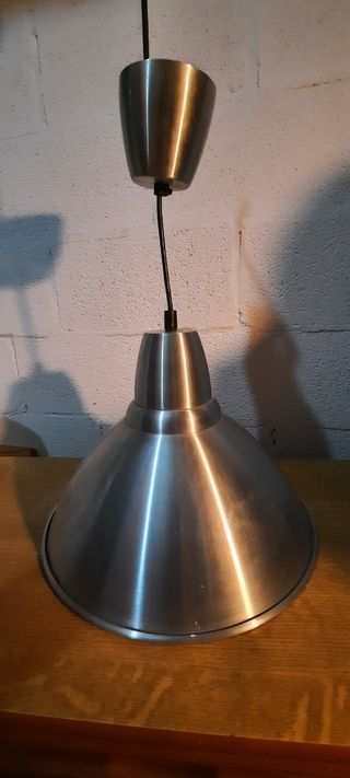 Lámpara de techo plateada