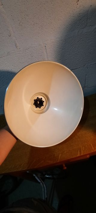 Lámpara de techo plateada