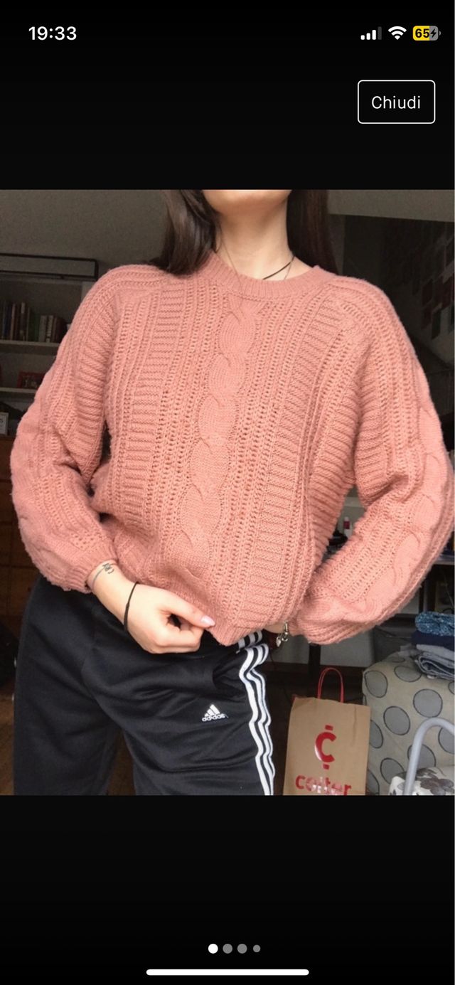 Maglione rosa