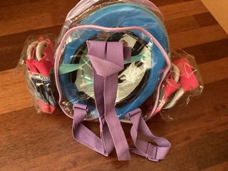 casco rodilleras y coderas infantil frozen