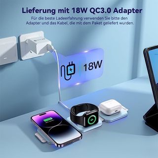 Cargador Inalambrico Plegable 3 en 1 SIN ESTRENAR