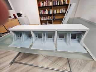 Mesa de cristal oficina super gigante