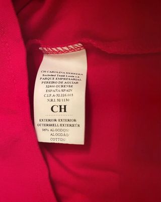CAMISETA CAROLINA HERRERA TALLA S