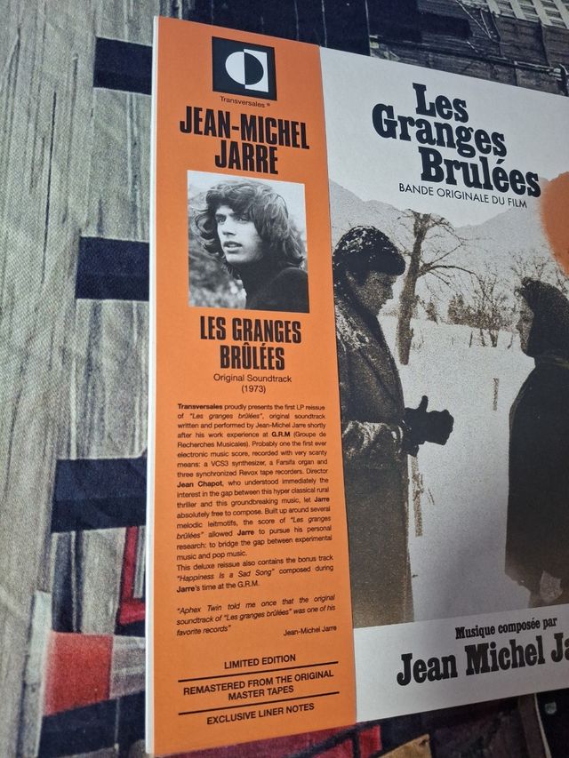 JEAN MICHEL JARRE Les Granges Brulées OST 1973 LP