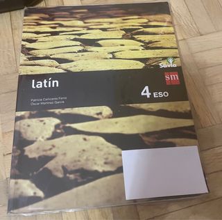 libros de texto 4º ESO.  Editorial SM y Santillana