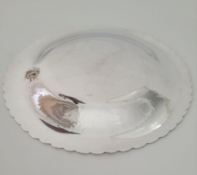 Plato egipcio de plata decorativo