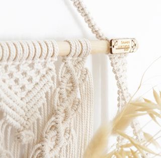 Estantería boho de macramé modelo Alba