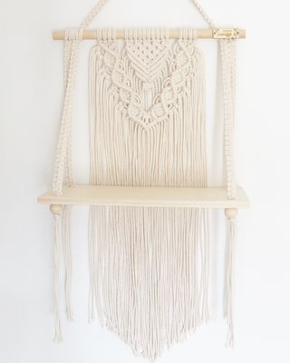 Estantería boho de macramé modelo Alba