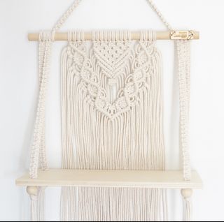 Estantería boho de macramé modelo Alba